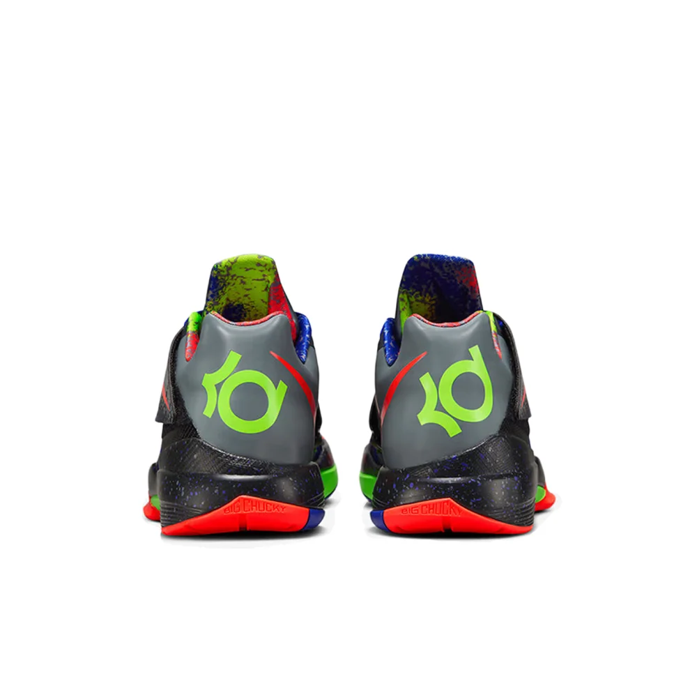 Nike KD 4 Fashionable and Versatile Low-Top Basketball Shoes Unisex Blue/Red FQ8180-400