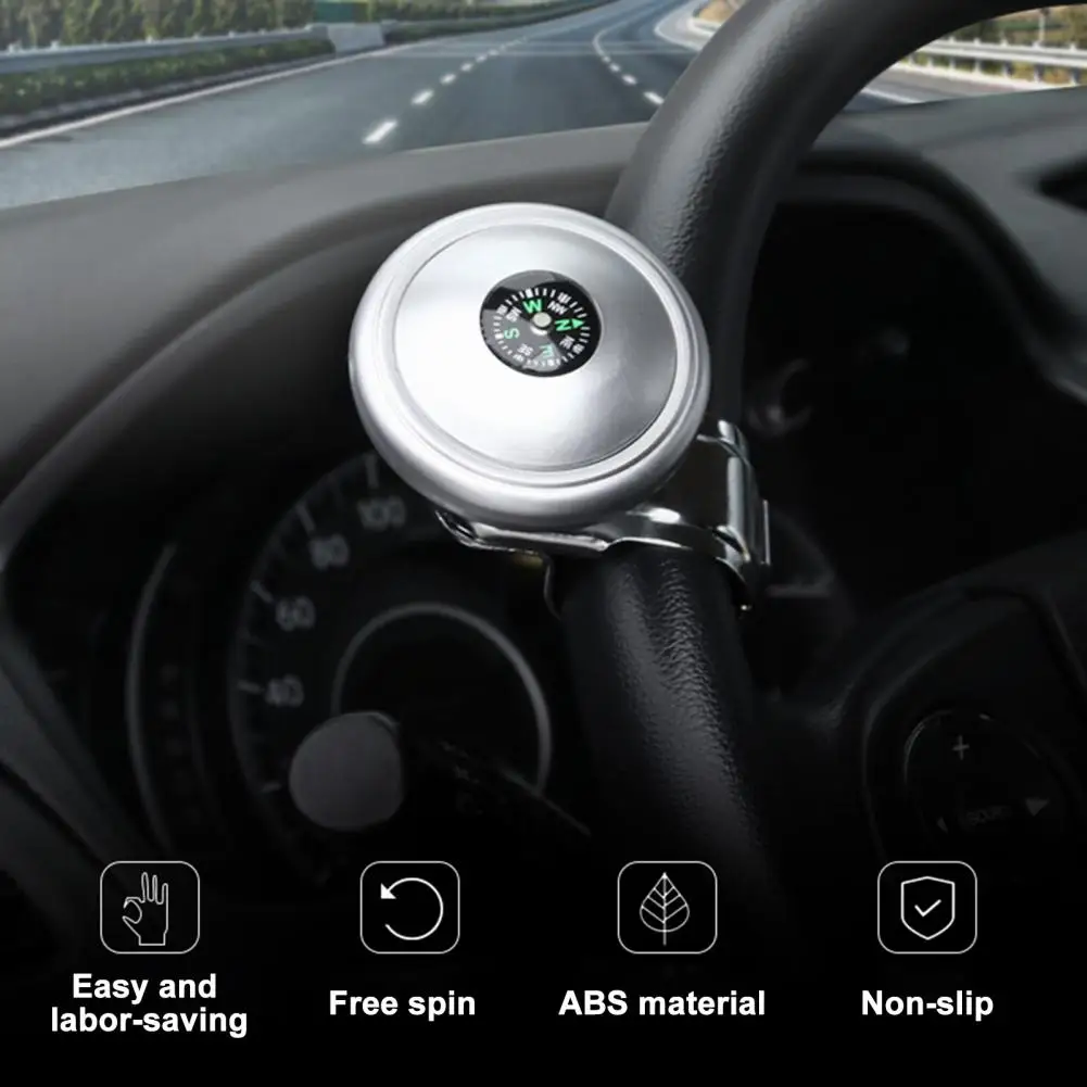 Steering Wheel Ball Compass Design Anti-Slip Multifunctional Universal Car Steering Wheel Booster Ball Hand Control Car Supplies