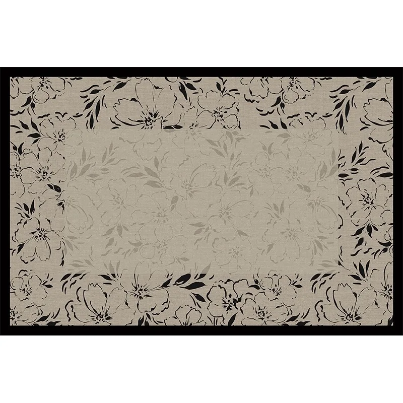 

Retro bedside room leave-in washable waterproof and anti-fouling household premium floor mat