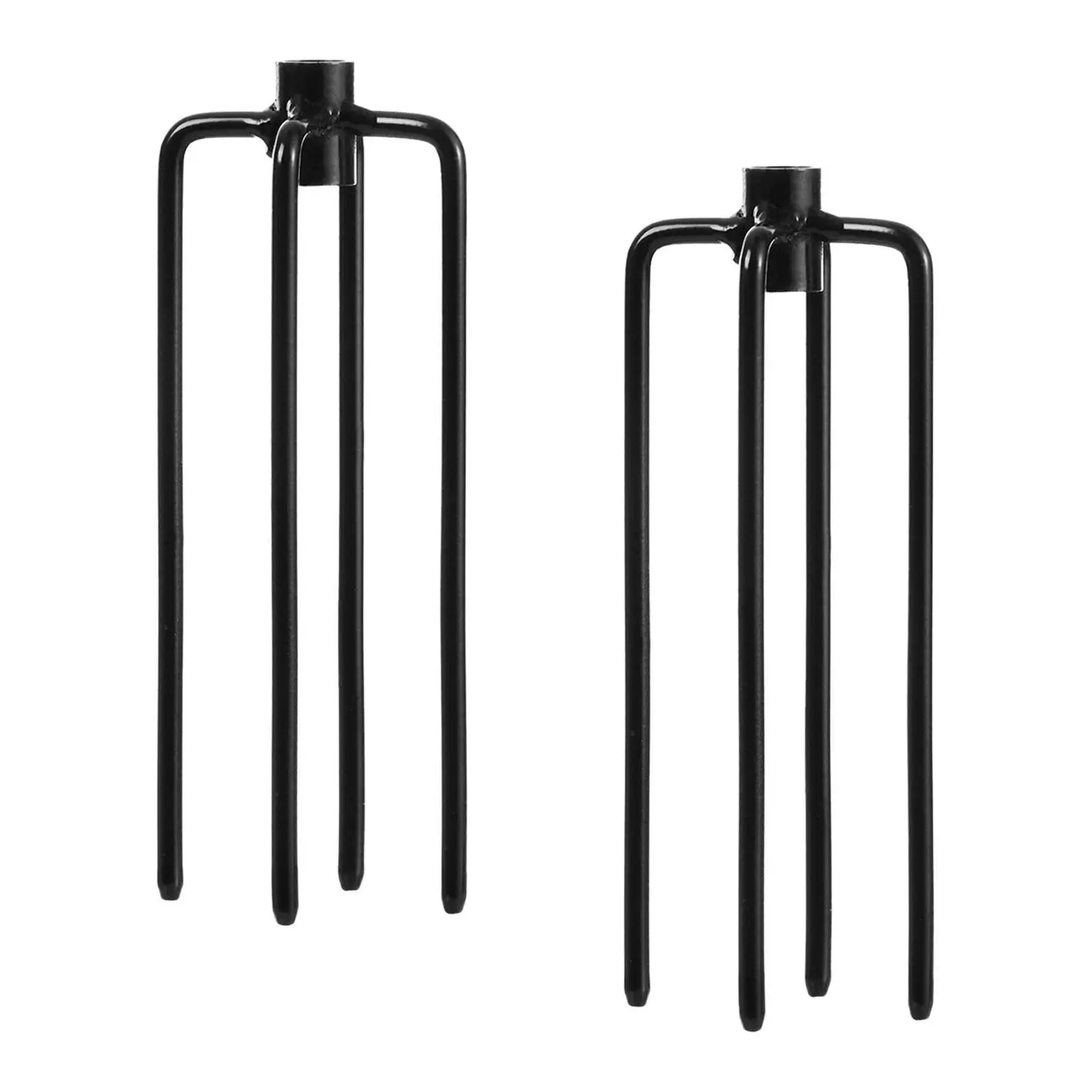 2x LED Grow Lamp Light Bracket Base Stakes Easy Installation Multifunctional Pole Stabilizer Stand for Lantern Bird Feeder Pole