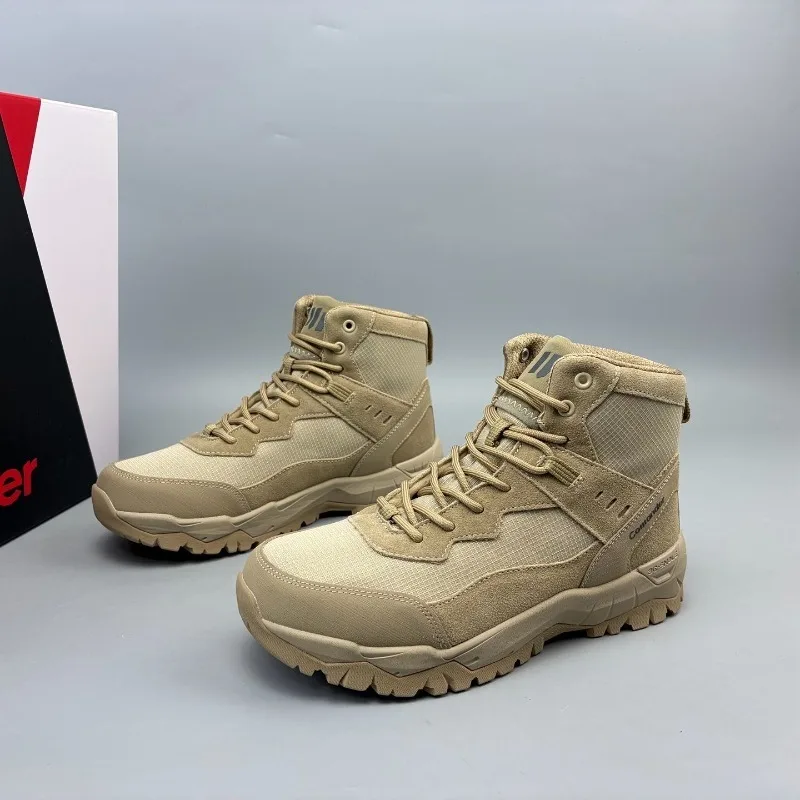 Classic Brand Men Mountain Shoes Non-Slip Trekking Mens Shoes New Trend Walking Boots Men High Top Outdoor Hiking Shoes