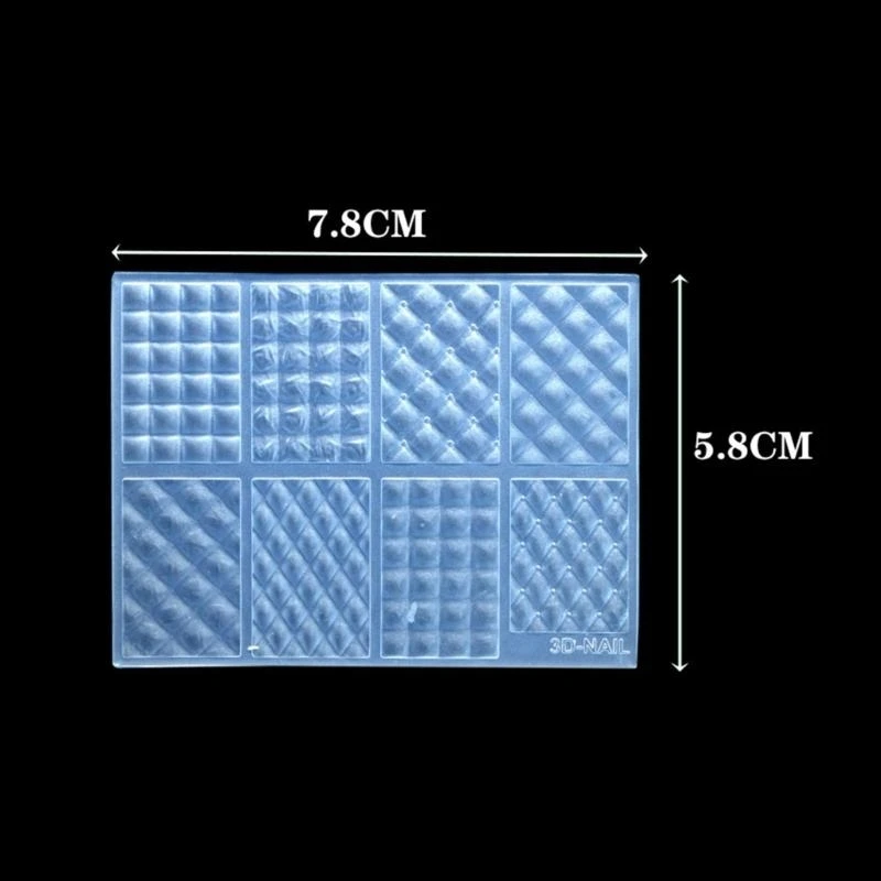 Creative Art Silicone Mould for Easy Pattern and Designs Creation Soft Materials Fit Various Shapes and Lengths