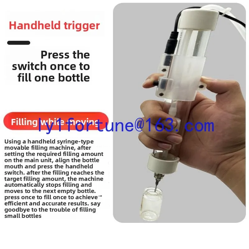 Ultra-small bottle mouth liquid filling machine handheld peristaltic pump precise and fast dispensing