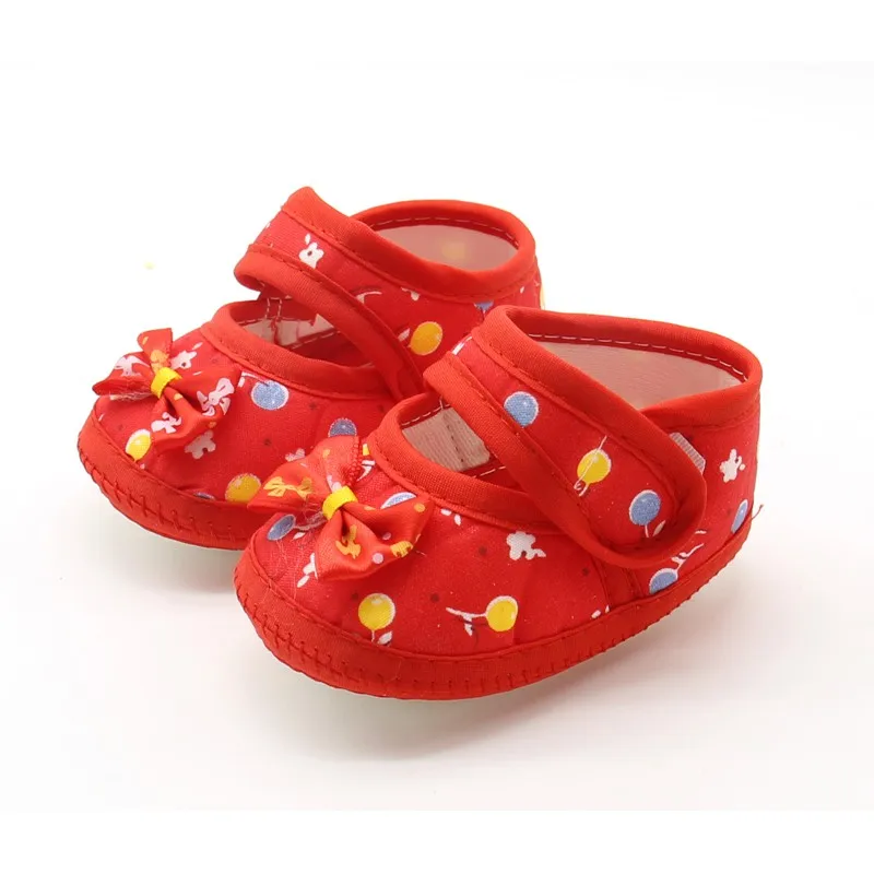 Baby Shoes Cute Bow Princess Shoes Non-Slip Soft Soled Walking Cute Shoes for Toddler First Walkers