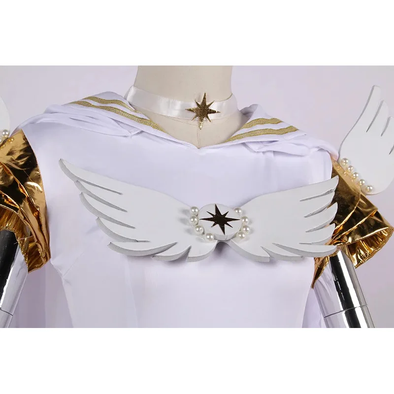 2025 11 애니메이션 선원 의상 츠키노 무운 우사기 흰색 제복 복장 코스프레 가발 할로윈 카니발 파티 퀸 Dr