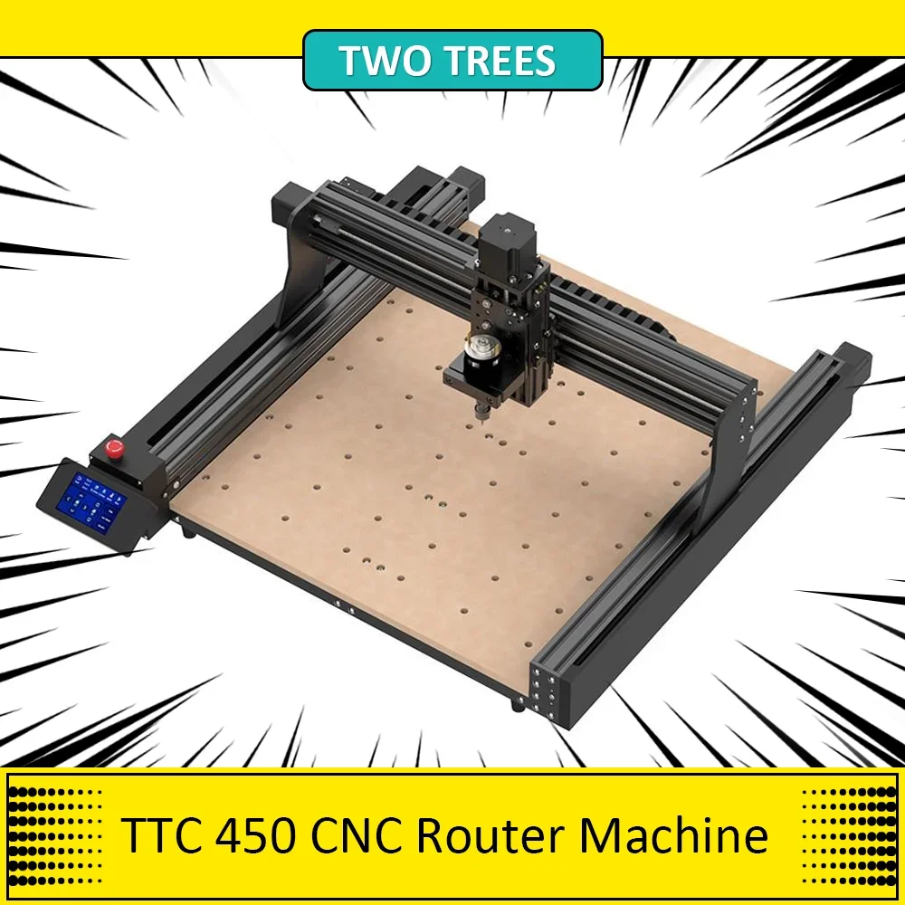 Zwei Bäume ttc 0,1 cnc Fräsmaschine, 80w Spindel motor, 3-Achs-Steuerung, 460mm Maß genauigkeit, 460