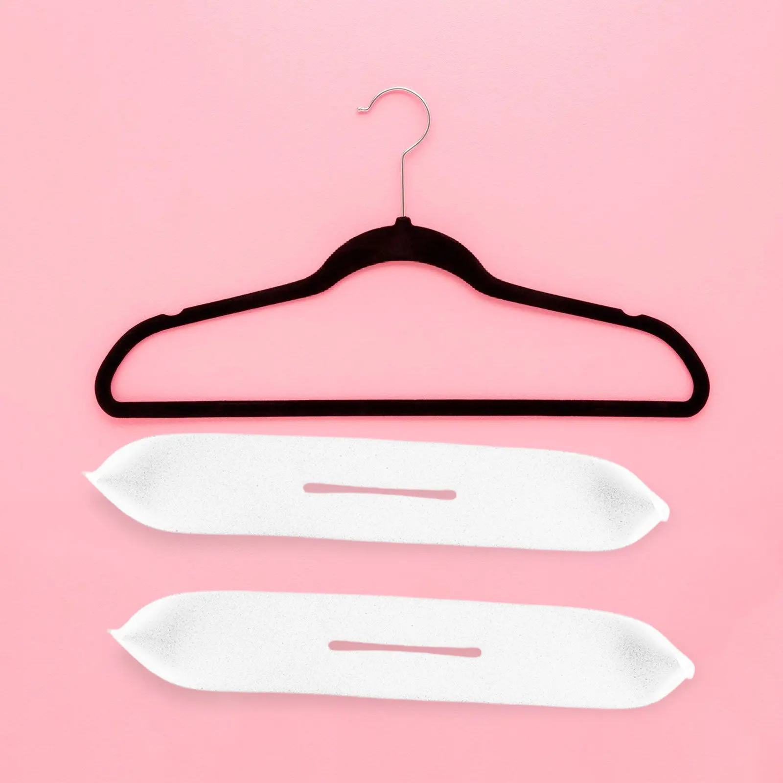 

50Pcs Anti-Skid Sponge Hanger Covers Soft Shoulder Protector for Clothes Non-Slip Clothing Hanger Accessories Home Wardrobe Use