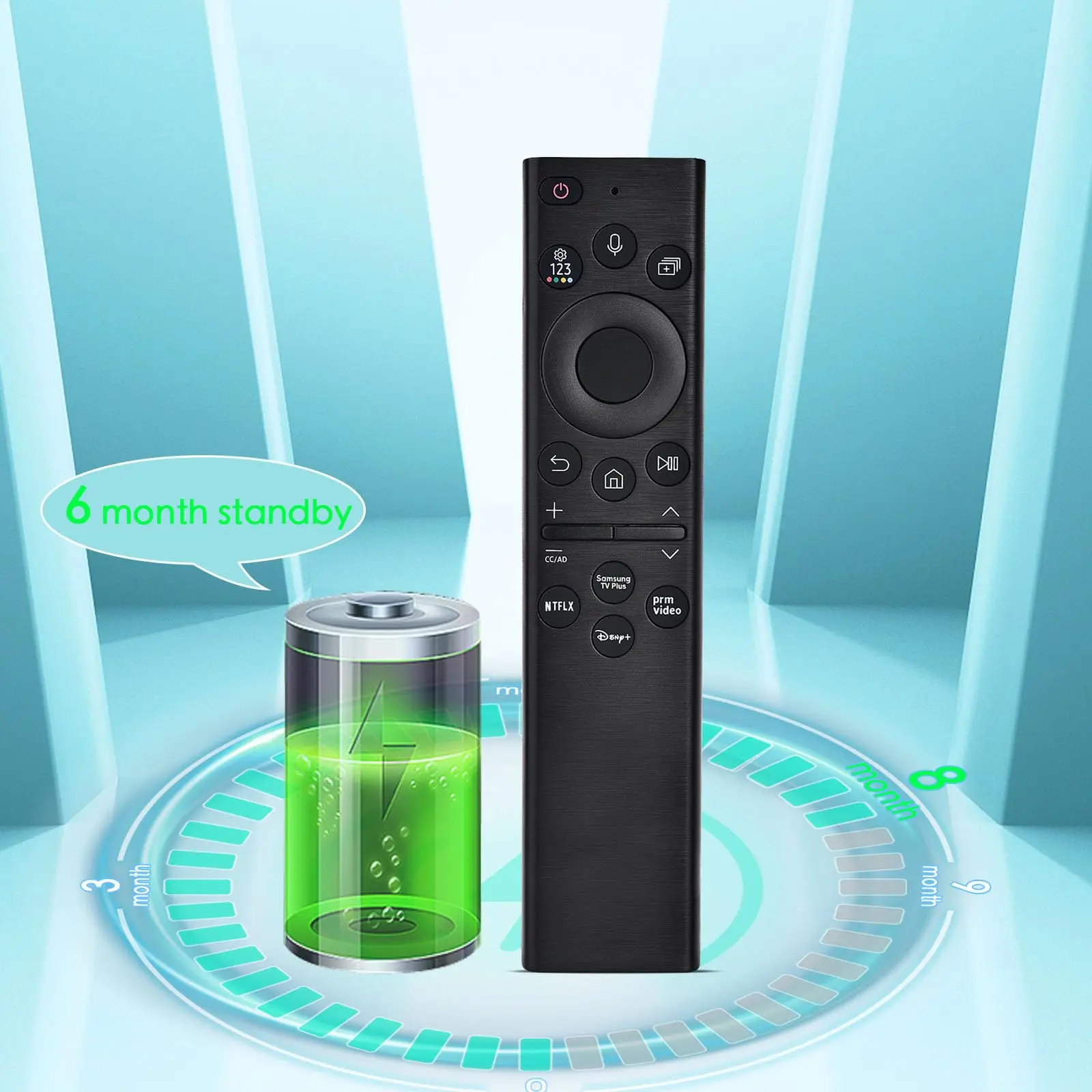 Replacement for Samsung Smart TV Remote,Voice Control Compatible with 2022 BN59-01385A,for Most 2018 to 2022 Smasung Crystal UHD