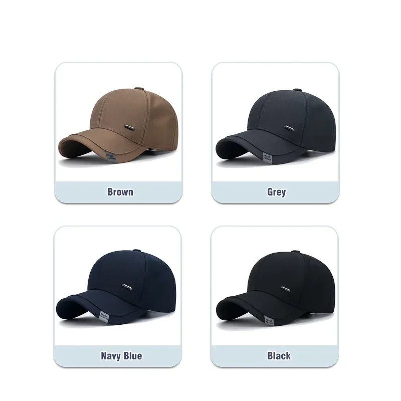 Mens Hats Spring and Autumn New Fashion Clothing Cloth Baseball Cap Middle-Aged Old Man To Send Dad Duckbill Dap