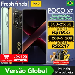 Estreia mundial POCO X7 Taxas incluídas Smartphone 6,67