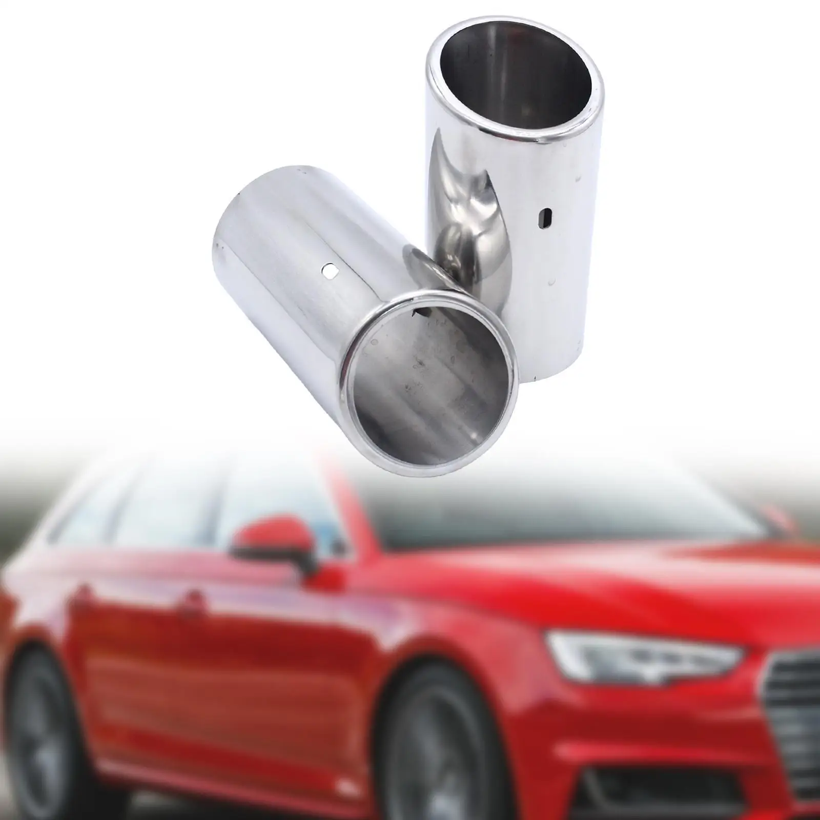 

2Pcs Exhaust Tailpipe Outlet End Accessory Sturdy Car Tail Pipe for A4 B8 1.8T 2.0T 2009-2012 Q5 2.0T 2010-2012