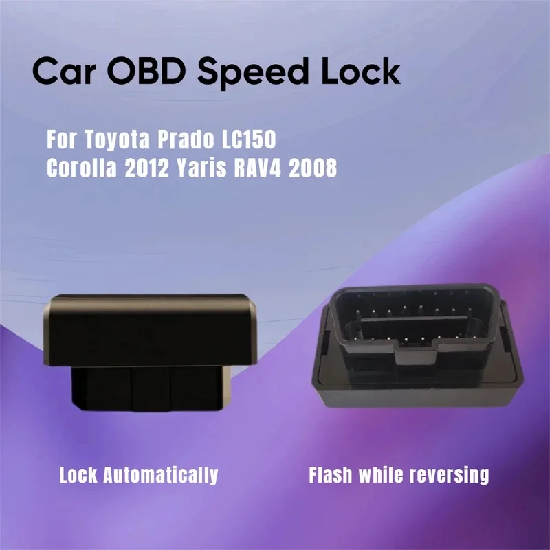 OBD Speed Lock Module, Plug & Play Intelligent Auto Door Closer for Toyota Prado LC150, Corolla, Yaris, RAV4 Car Interior Access