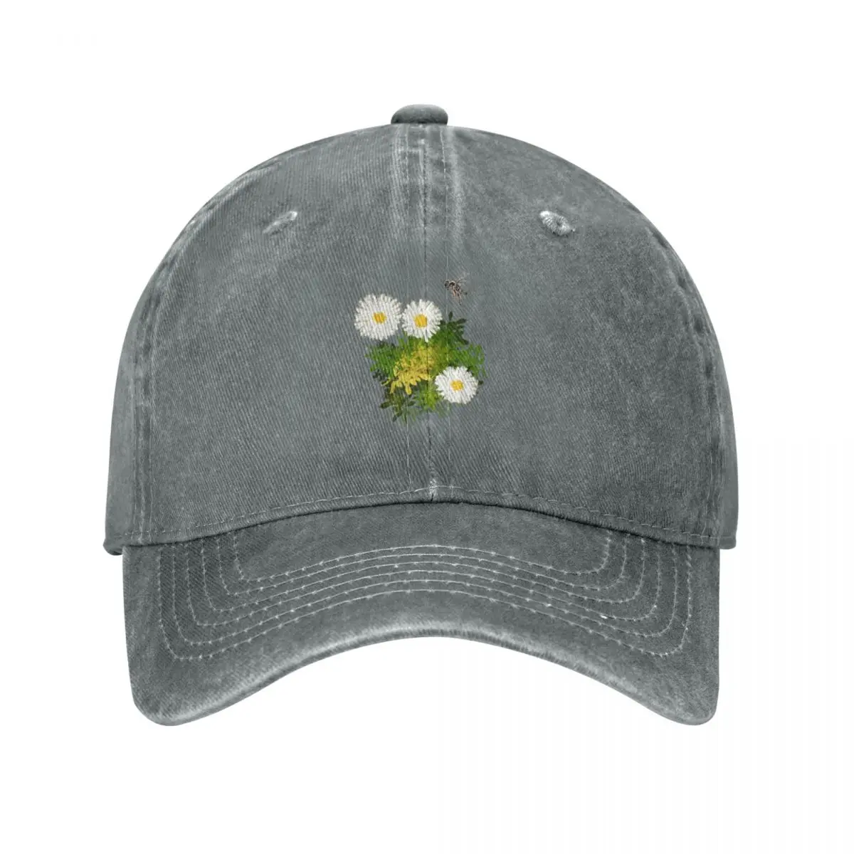 Flowers and Bee Baseball Cap Hat Man For The Sun beach hat New In The Hat Sun For Children Man Women's