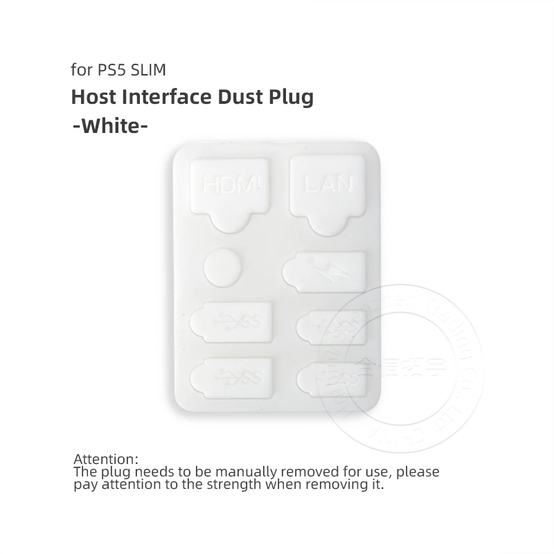 HOTHINK 1set Host Interface Dust Plug USB HDMI LAN Socket Socket Protection Silicone Cover for PS5 Slim Console