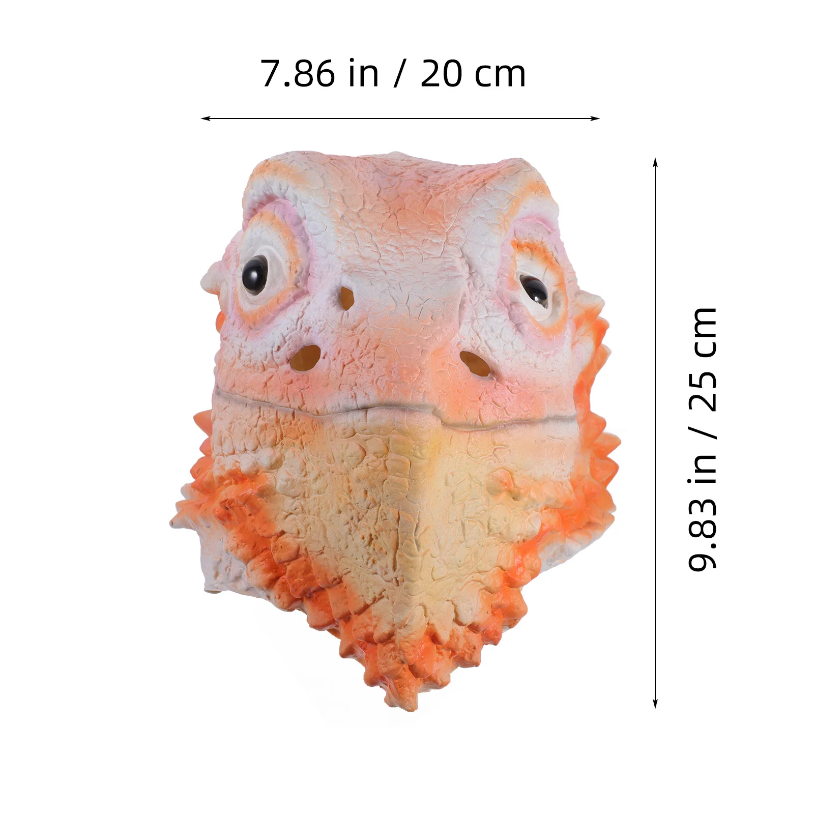 قناع سحلية للهالوين من اللاتكس اللطيف على شكل رأس حيوان فستان تنكري للحفلات التنكرية قناع الهالوين المضحك #5