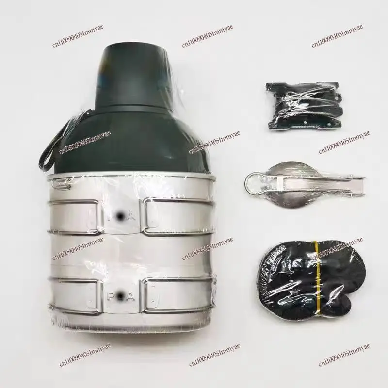 

Pure titanium thermal insulation kettle camping multi-functional titanium hanging wire pot outdoor kettle tableware