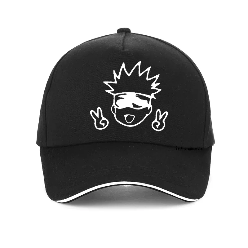 Manga Japanese Anime Jujutsu Kaisen hat Men Funny gojo satoru Baseball Cap Yuji Itadori Graphic Teens Cotton Snapback hat