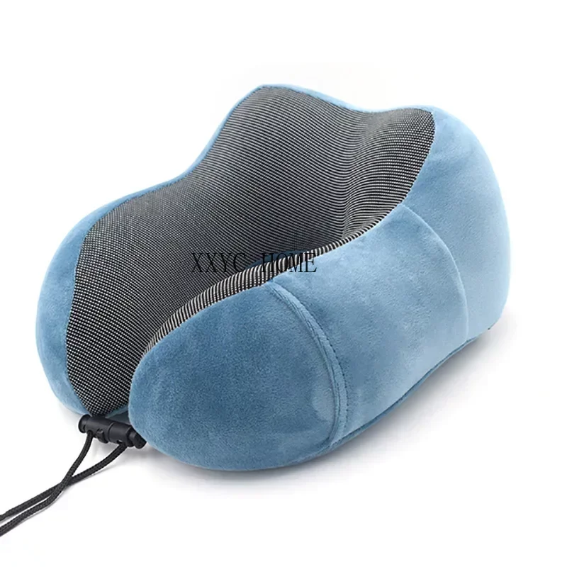 

Pure Memory Foam Neck Pillow for Airplane Office Flight Sleeping Head Neck Support Nap Cervical Pillows