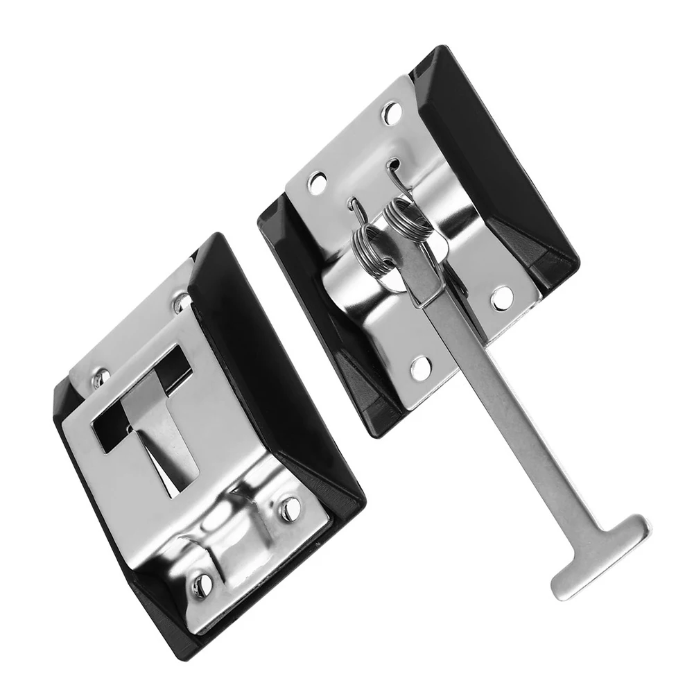 304 Stainless Steel RV T-shaped Door Stop Heavy-Duty Metal Door Lock Door Clamp For RV Camping Camper