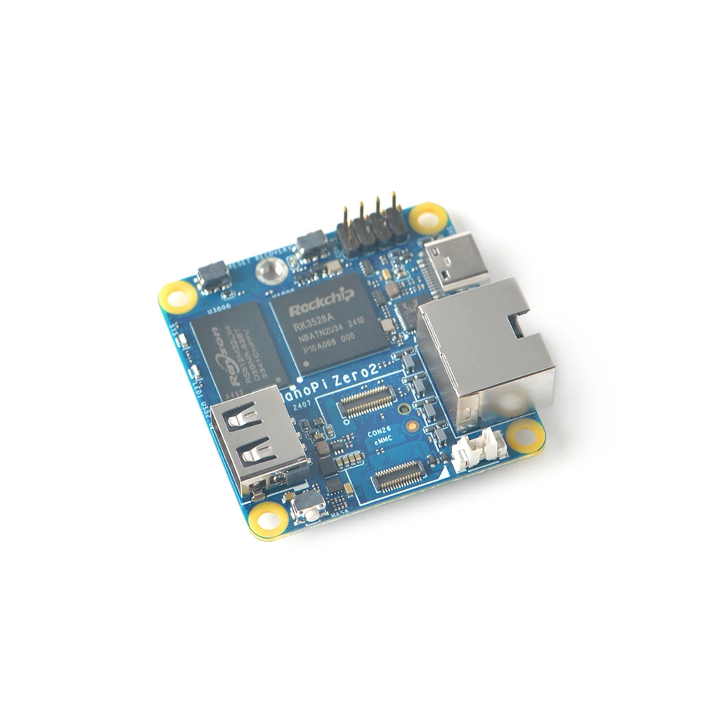 NanoPi Zero 2 Super Tiny Fast GigE Computer Rockchip RK3528A Development Boards ARM Mali-450 GPU Quad-core ARM Cortex-A53