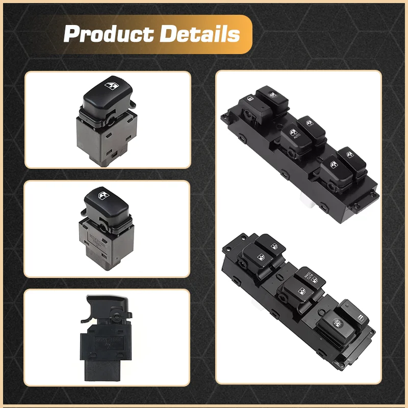 Electric Master Window Control Switch For Hyundai Santa Fe CM MK2 Inokom Santa Fe 2007-2011 93570-2B000 93570-2B140 93580-2B000 - Image 5