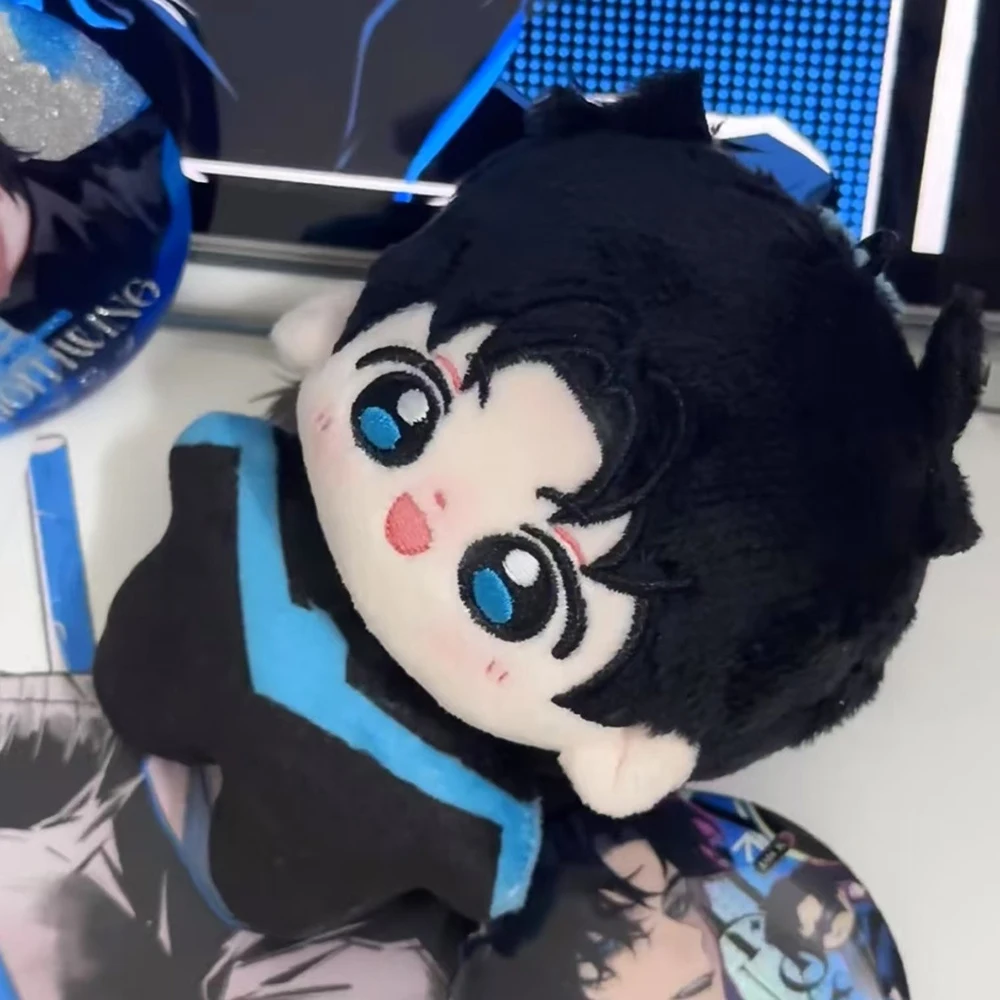 Anime Nightwing Red Hood Cosplay Keychain Q Version Plush Cotton Doll Backpack Pendant Keyring Collectible Accessories view 4