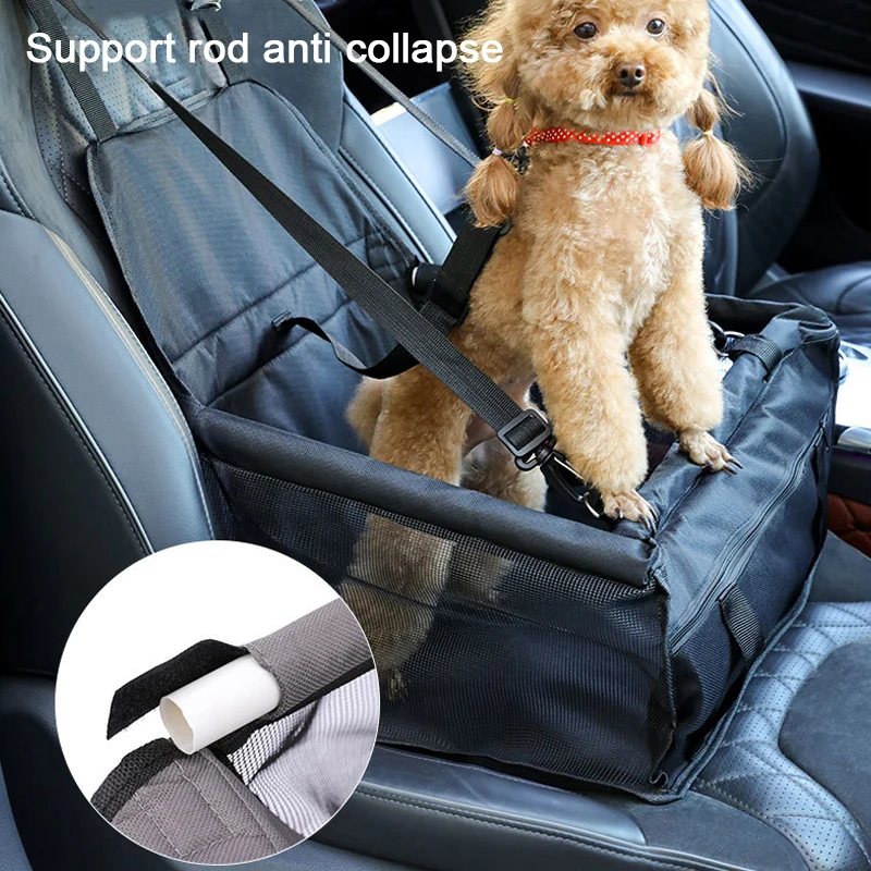 Dog Car Seat Cover Folding Hammock Pet Carriers Bag Basket Carrying for Cats Stable Foldable Travel Pet Dog Car Seat view 2