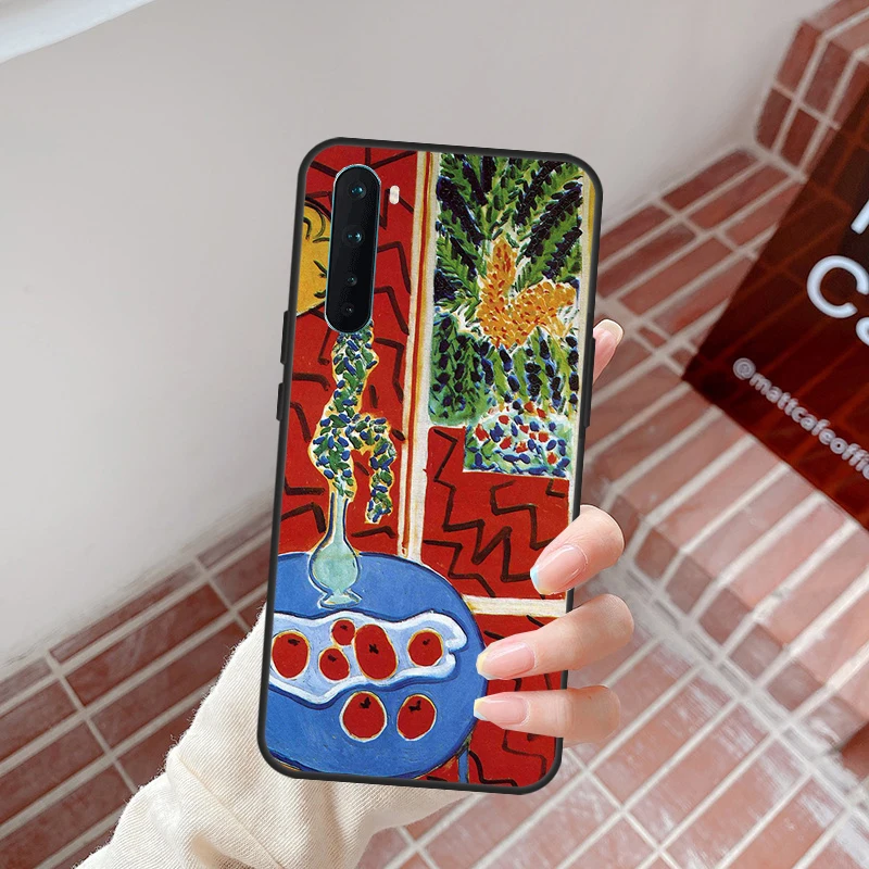 Caso da pintura a óleo de matisse para oneplus nord 2t n10 n20 n100 ce 2 lite capa para oneplus 8t 10t 9rt 8 9 10 pro