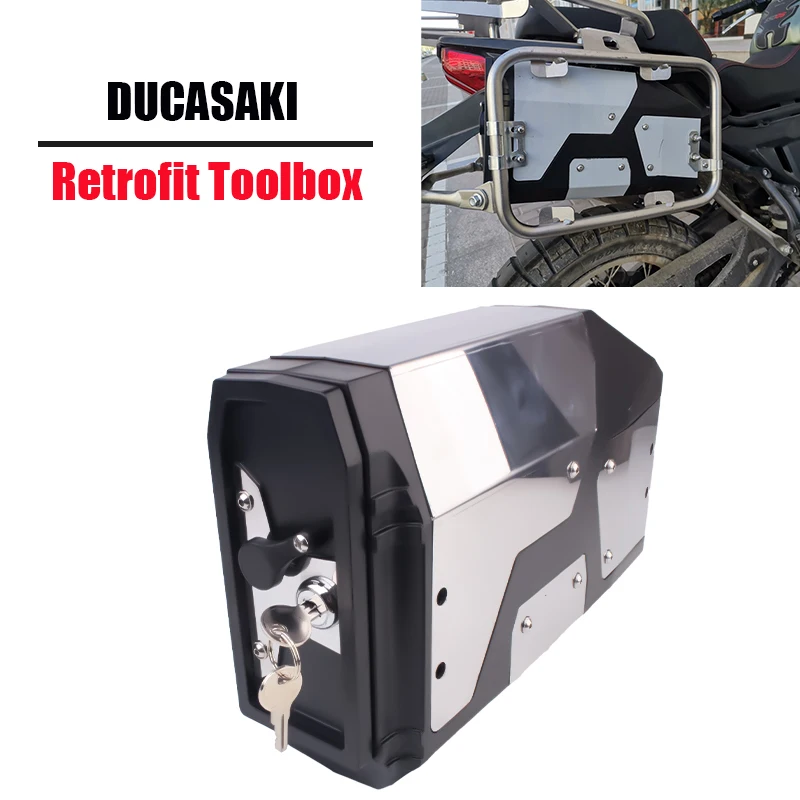 

New For LONCIN VOGE 650ds Motorcycle Accessories Aluminum Decorative Toolbox 4.2 Liters High Capacity 650-ds Tool Box Inner Bag