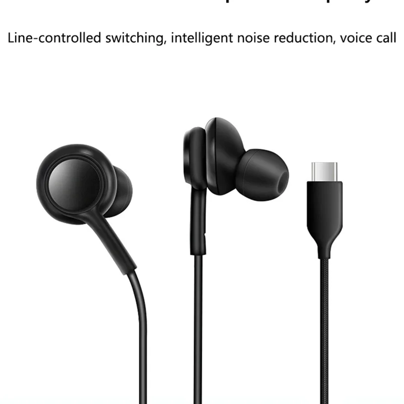 سماعات أذن سلكية من النوع C لهاتف سامسونج جالاكسي S24 S23 S22 S21 Ultra iPhone 15 16 17 سماعات أذن Xiaomi 3.5 ملم #5