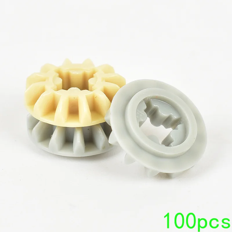 100PCS Assembles Particles 6589 12 Tooth Gear Disk Outer Diameter 12.7 Building Blocks Bricks Kit Part Toy For Children Gift