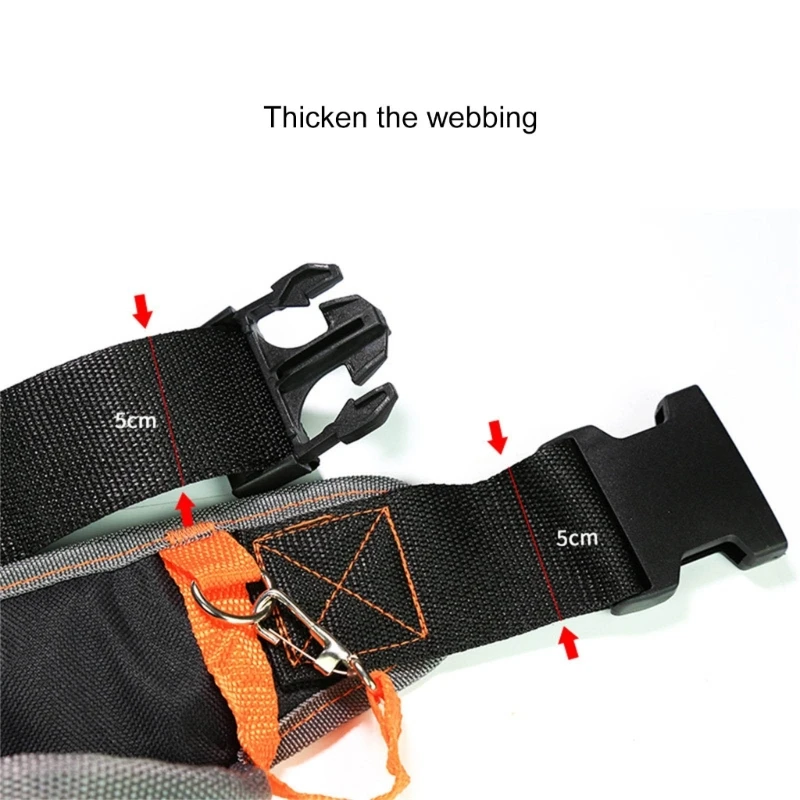 dwan Riñonera multifuncional con cinturón ajustable remachado herramienta refuerzo Holde