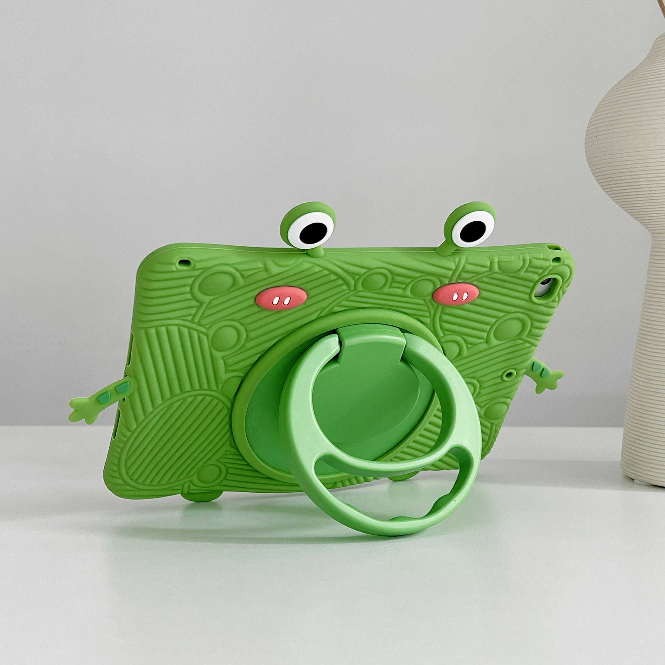 

Kids Cute Silicone Case for Xiaomi Pad 6 5 Pro Redmi Pad SE 10.61" 11" Stand Cover With 360 Rotatable Handle Grip Tablet Shell
