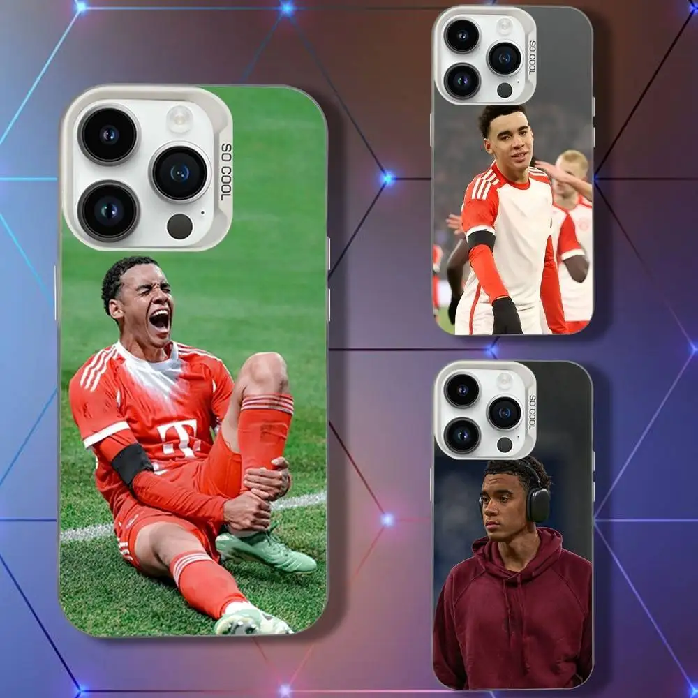 

Football J-Jamal M-Musialas Phone Case For iPhone 16,15,14,13,12,11,Pro,XS,Max,Plus,Mini,SE White Candy Matte Shockproof Cover