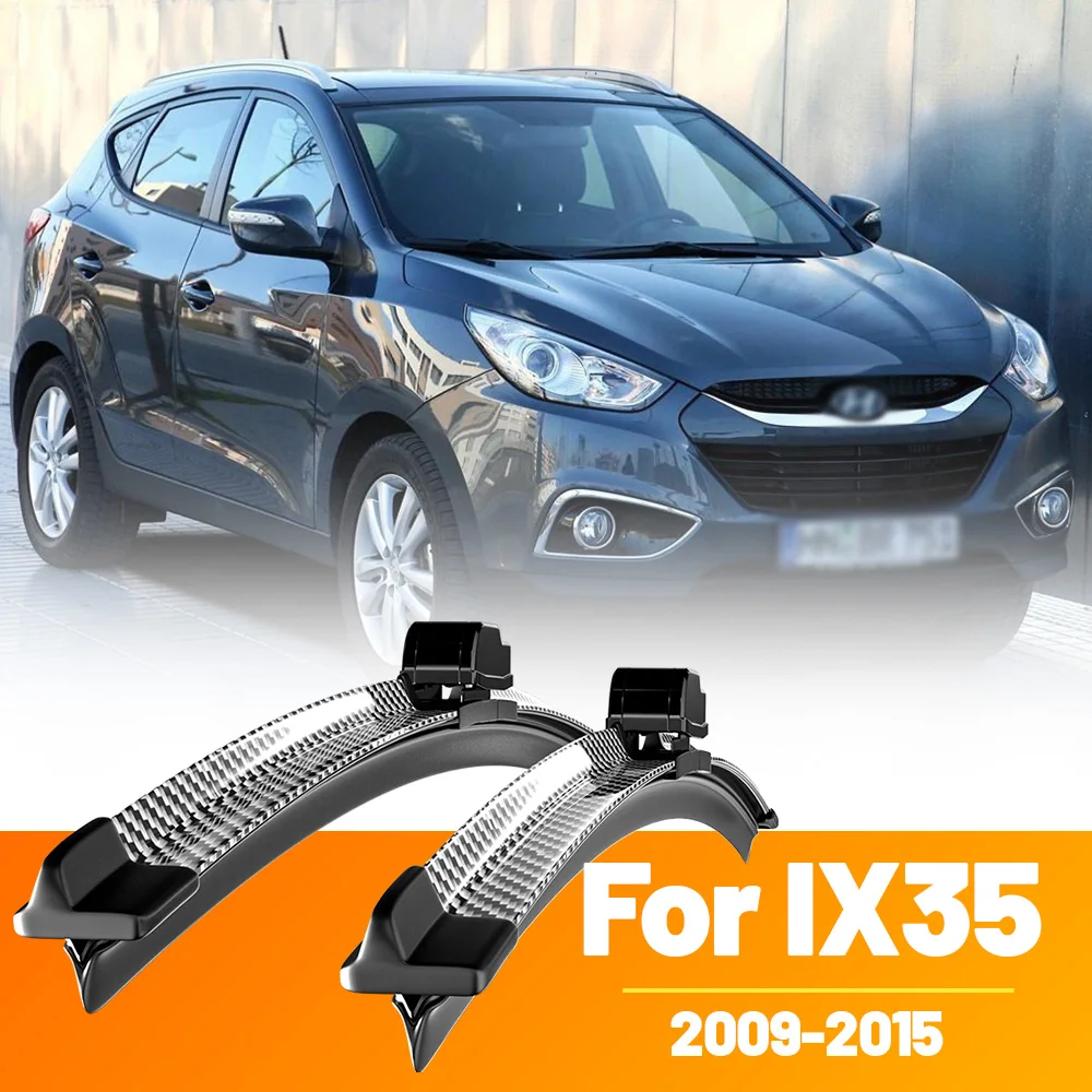 2 stücke Frontscheibe Scheibenwischerblätter Carbon Faser Scheibenwischer Für Hyundai IX35 2009-2015 2010 2011 2012 2013 2014