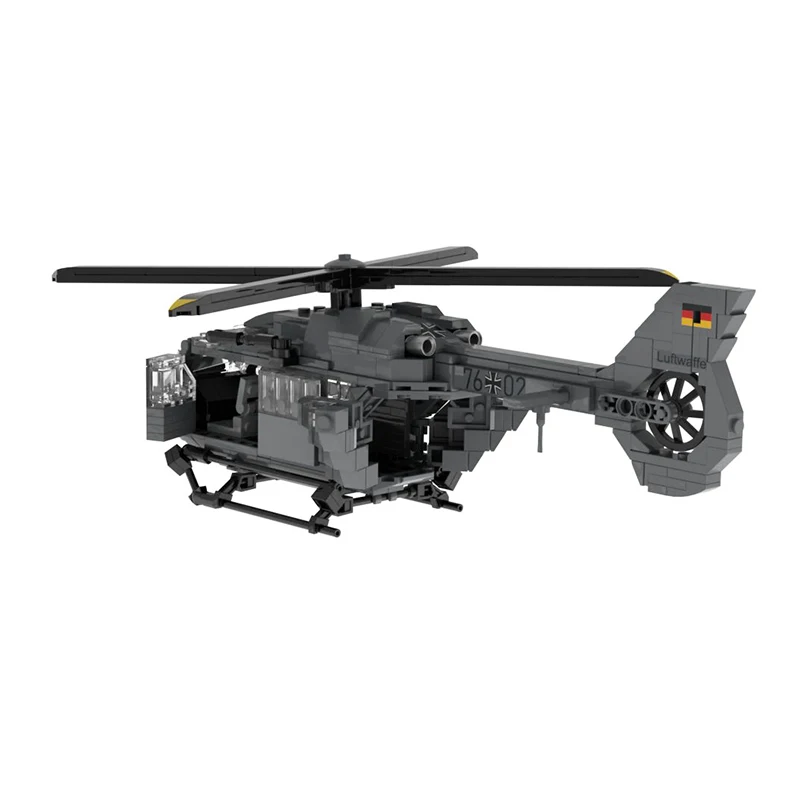 Medium Multi-purpose Military Aircraft H145M Passenger Helicopters MOC Building Blocks Assembly Model Puzzle Kids Bricks Toys