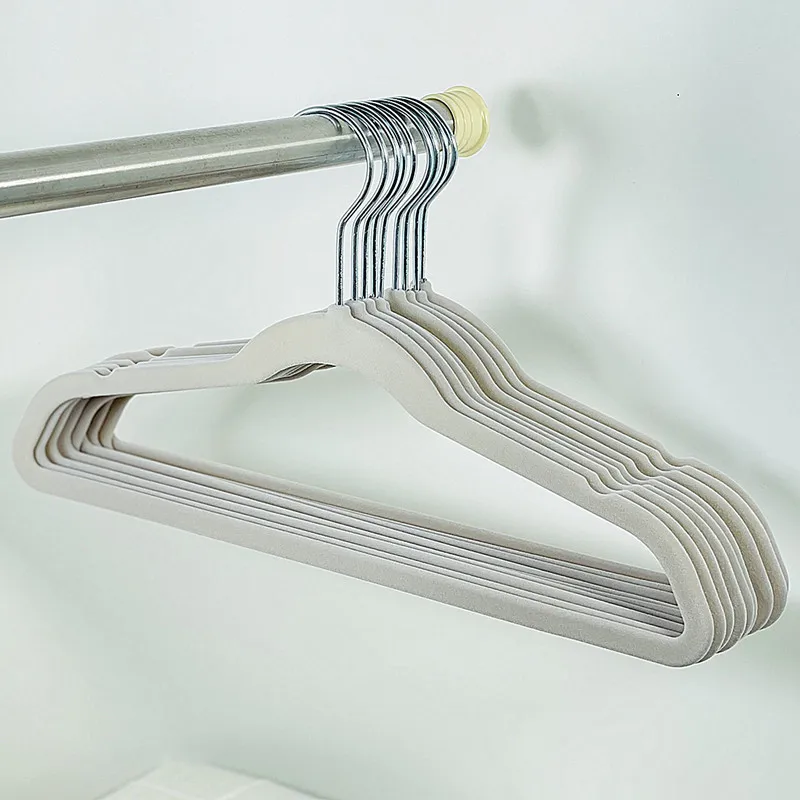 

10PCS Baby Clothing Organizer 28/33/35CM Seamless Flocking Hook Flocking Hanger Dry and Wet Wardrobe Storage Kids Magic Hanger