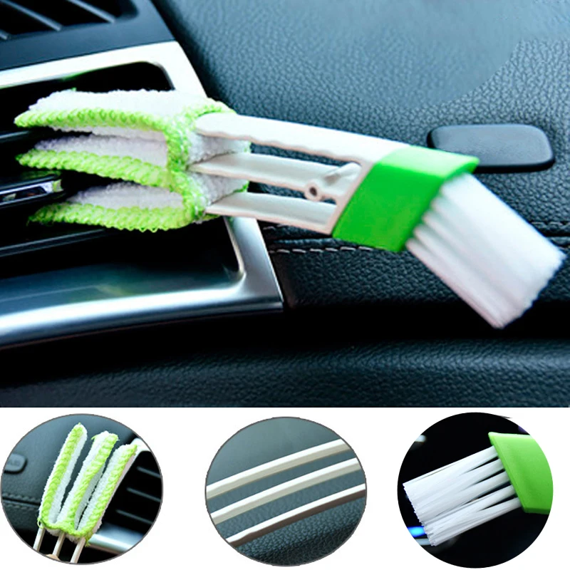 

Car Air Conditioning Outlet Cleaning Brush Dust Remover Auto Dusting Blinds Keyboard Cleaner Car Interior Cleaning 2027