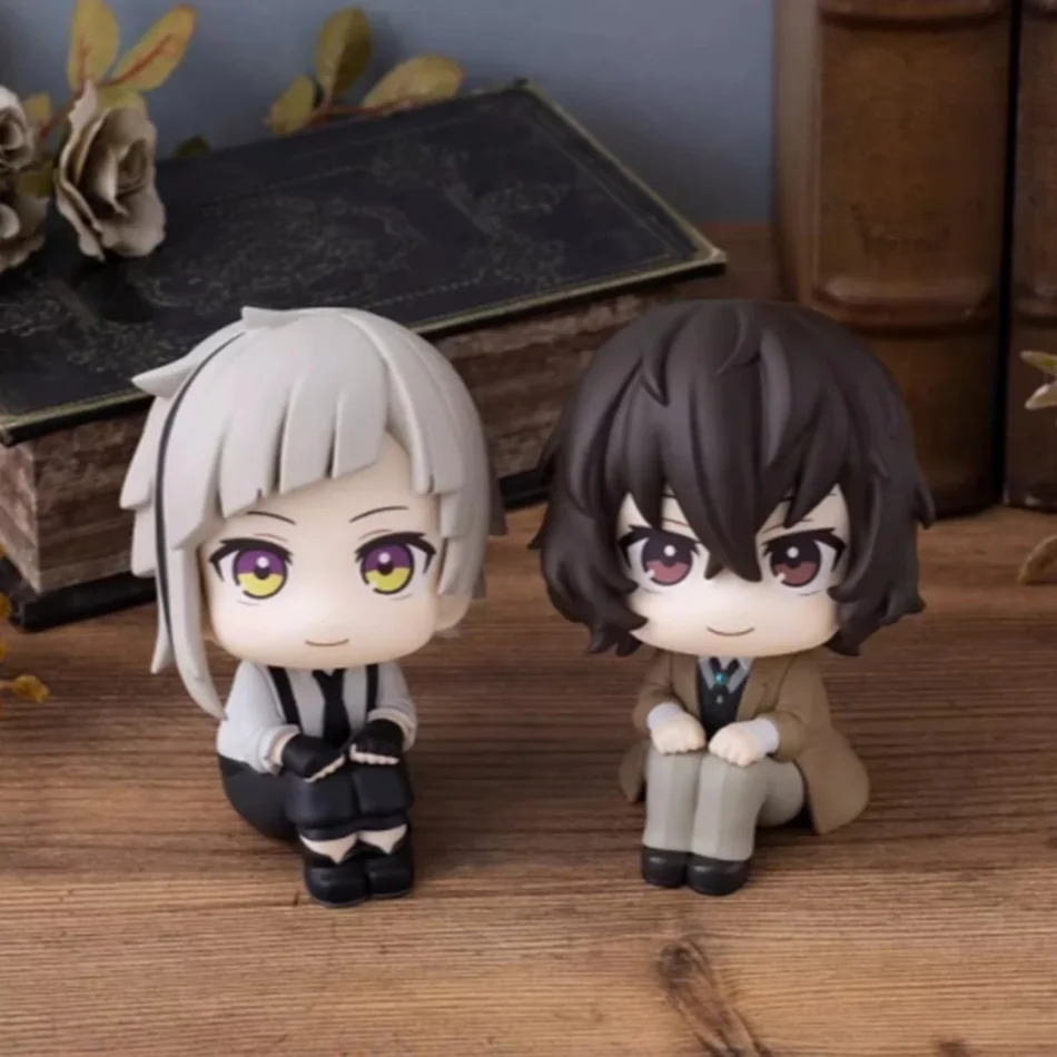 Figurine d'anime Bungou Stray Dogs de 10 cm, Look Up Nakajima Atsushi, figurine d'action, version Q, figurine Dazai Osamu, collection de jouets en PVC