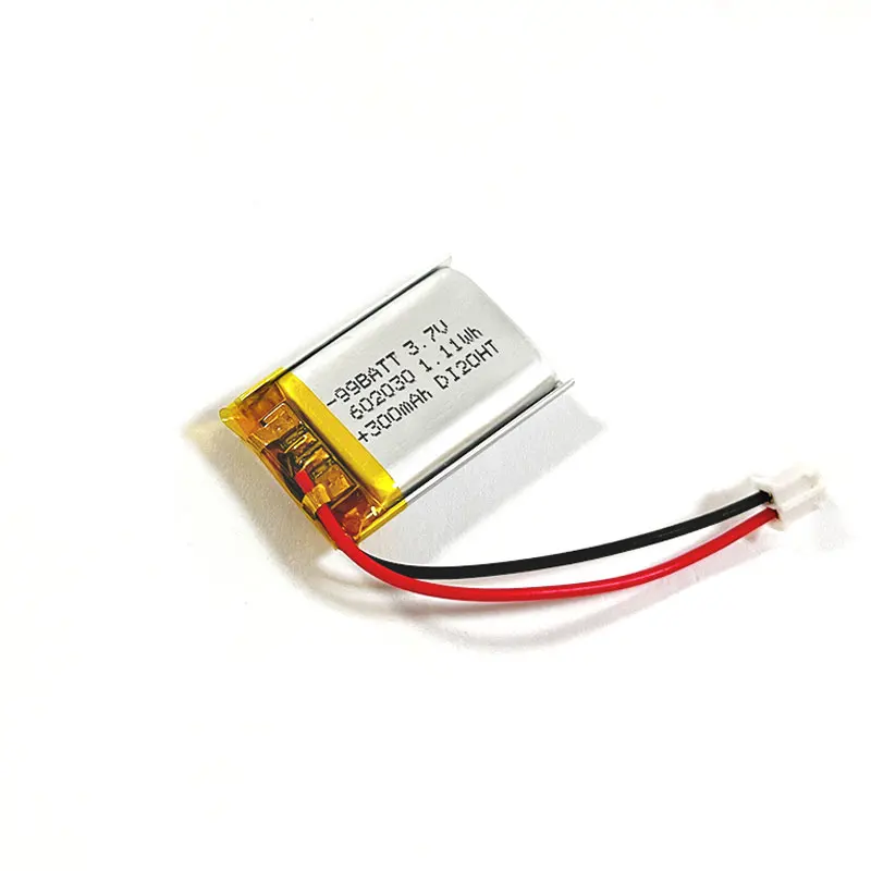 10pcs 300mAh 602030 Battery 3.7V Lithium Polymer Rechargeable Batteries PH2.0mm Lipo for Bluetooth Headset Speaker Self-timer - Image 4