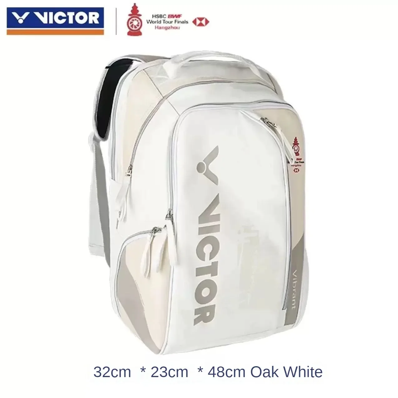 VICTOR Victory Badminton Bag para Homens e Mulheres, HSBC World Tour Finals Mochila, Sacos Esportivos de Grande Capacidade, Mochila de Tênis, BR7009WT