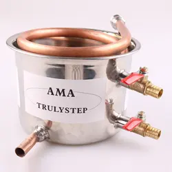 New Spare Parts For 3 Pots Moonshine still / Distiller Brewing Kit : Stainless Steel / Copper Coil Cooling Pot