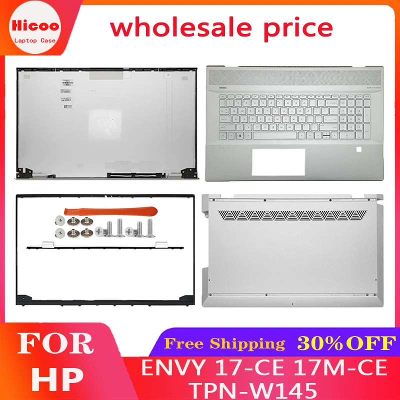 

NEW For HP ENVY 17-CE 17M-CE TPN-W145 Case Laptop LCD Back Cover Bezel Palmrest Bottom Keyboard Top Rear Lid L55393-001