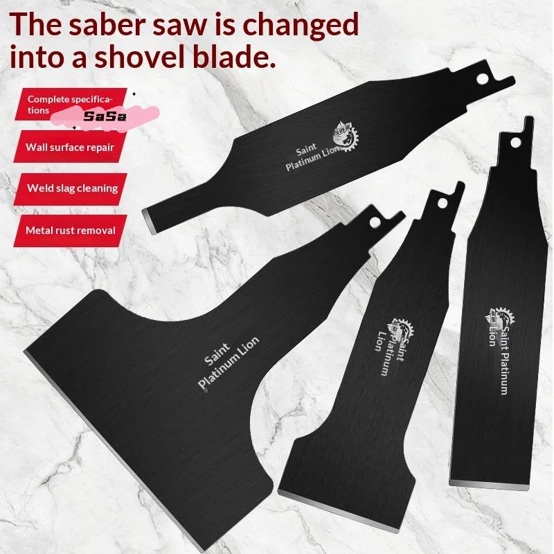 1/4 Peças Raspador de Serra Recíproca, Ferramenta de Limpeza de Azulejos em Aço de Alto Carbono para Remover Argamassa e Adesivo de Paredes Cerâmicas