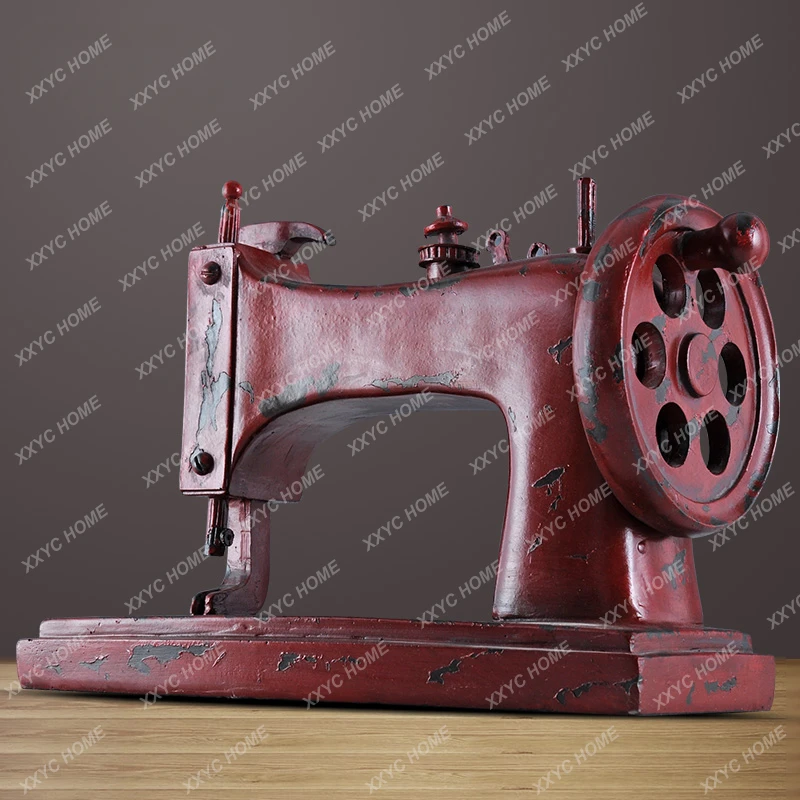 Creative Retro Sewing Machine Model Retro Ornament Clothing Store Showcase Tool