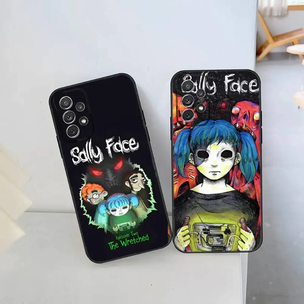

Horror Sally Face Game Phone Case For Samsung S25,S24 Ultra,S20,S30 plus,S22 plus,S23,S30 ultra 5G Silicone Cover