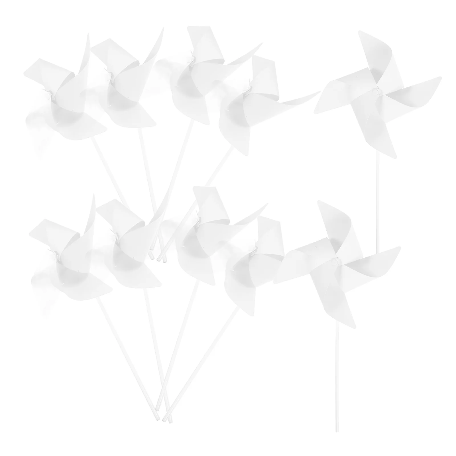 24 Pcs Toys Coloring Pinwheel DIY for Kids Paper Windmill Gift Pinwheels White Drawing Educational Kindergarten Graffiti Child