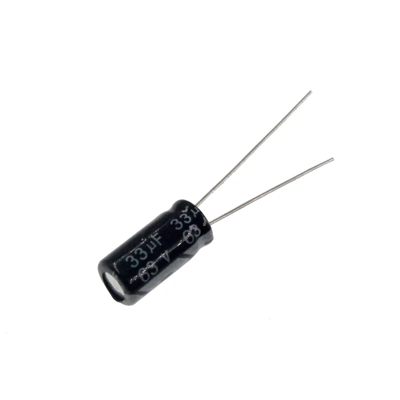 

100pcs 33uF 63V 33MFD 63WV 6*11mm Aluminum Electrolytic Capacitor Radial