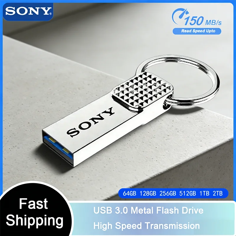 

SONY USB Flash Drive 2TB/1TB Metal High Speed USB 3.0 Memory Stick Business Gift Storage U Disk Real Capacity Pen Drive