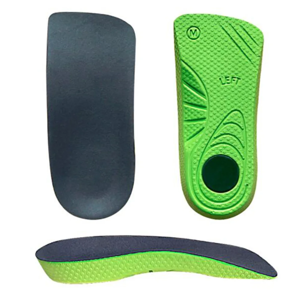 

Half-Pad Correction Insoles Unisex Eva Shock Absorbing Breathable Arch Support for Flat Feet Overpronation Relief Sports Shoe